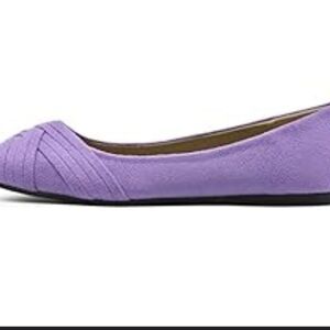 HOTCAKES WOMEN"S PURPLE BALLET FLAT SHOES